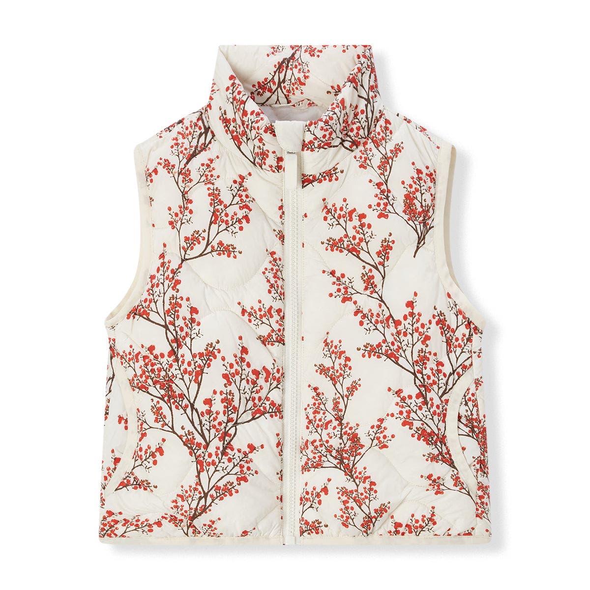 Milkbarn Down Vest in Winterberry 