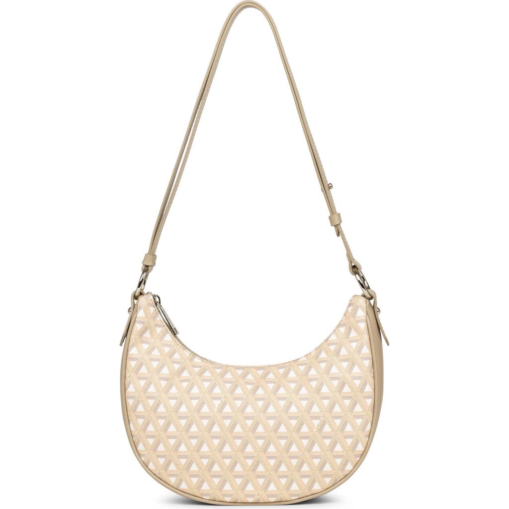 Lancaster Zipped Hobo Bag Ikon It In Beige