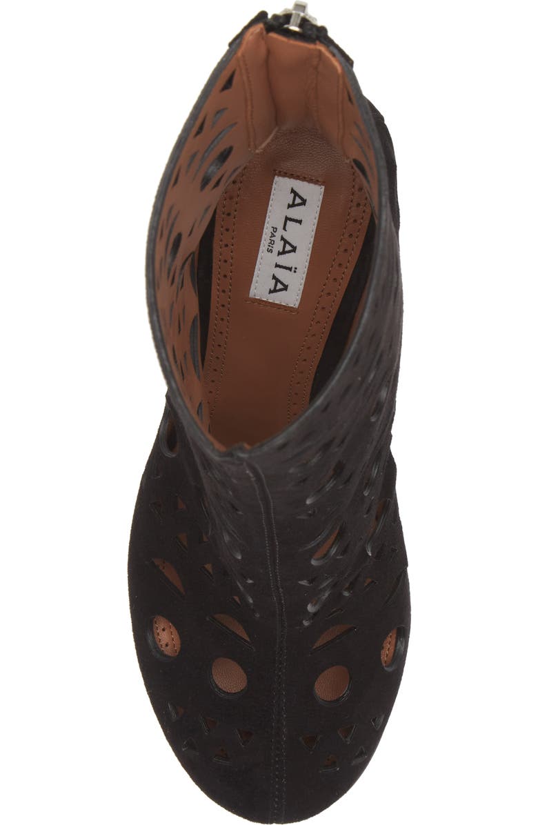 Alaïa Vienne Wedge Bootie, Alternate, color,