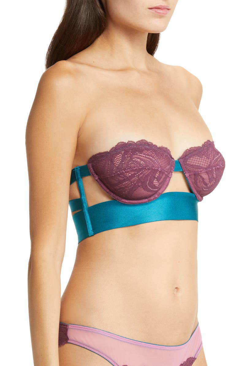 Dora Larsen Clementine Lace Strapless Underwire Bra, Alternate, color, 