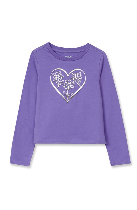Girls Long Sleeve Graphic Meet And Greet Tee