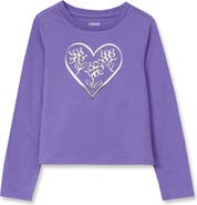 Lands' End Girls Long Sleeve Graphic Meet and Greet Tee