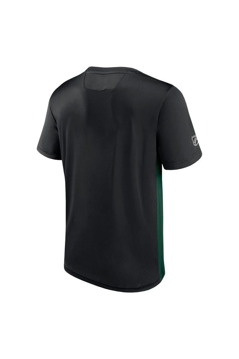 Men's Fanatics Branded Black/Green Minnesota Wild Authentic Pro Rink Tech T-Shirt, Alternate, color, Black