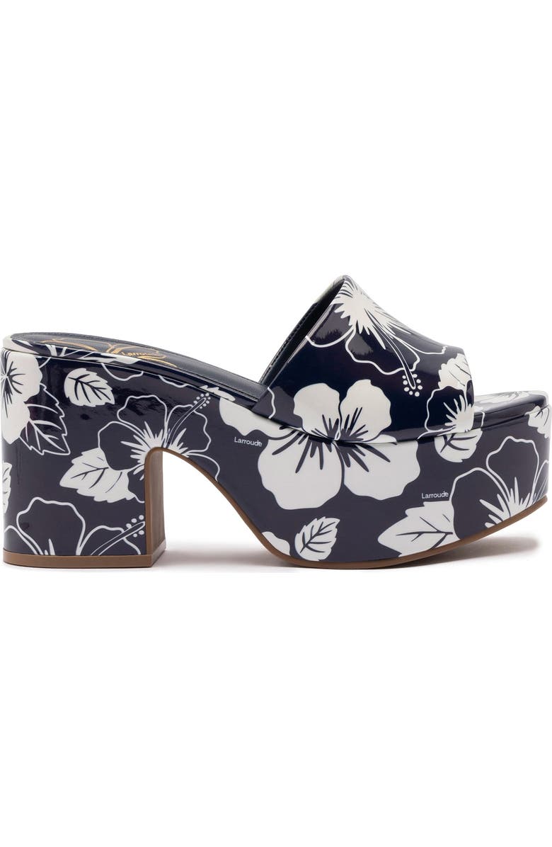 Larroudé Miso Floral Platform Sandal, Main, color,