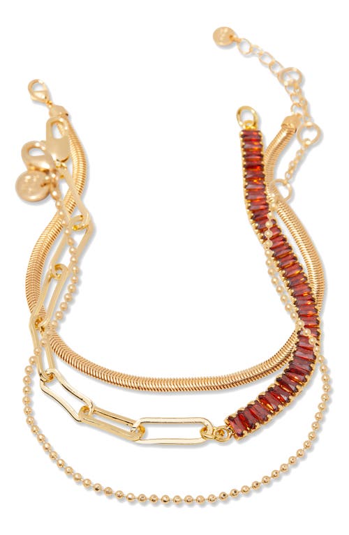 Brook & York Priya Birthstone Tennis Bracelet In Gold January
