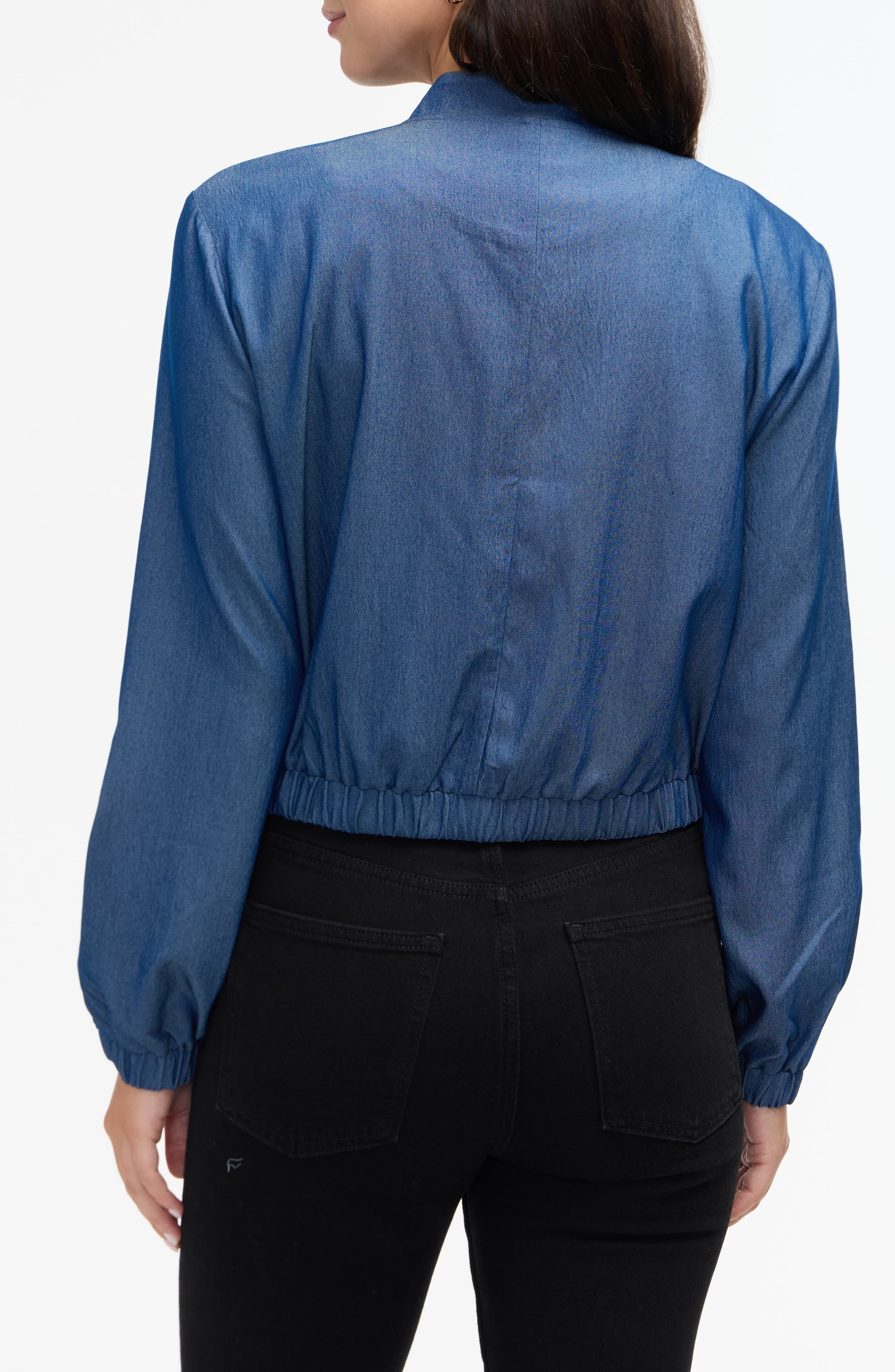 Cropped Bomber Jacket - image 4