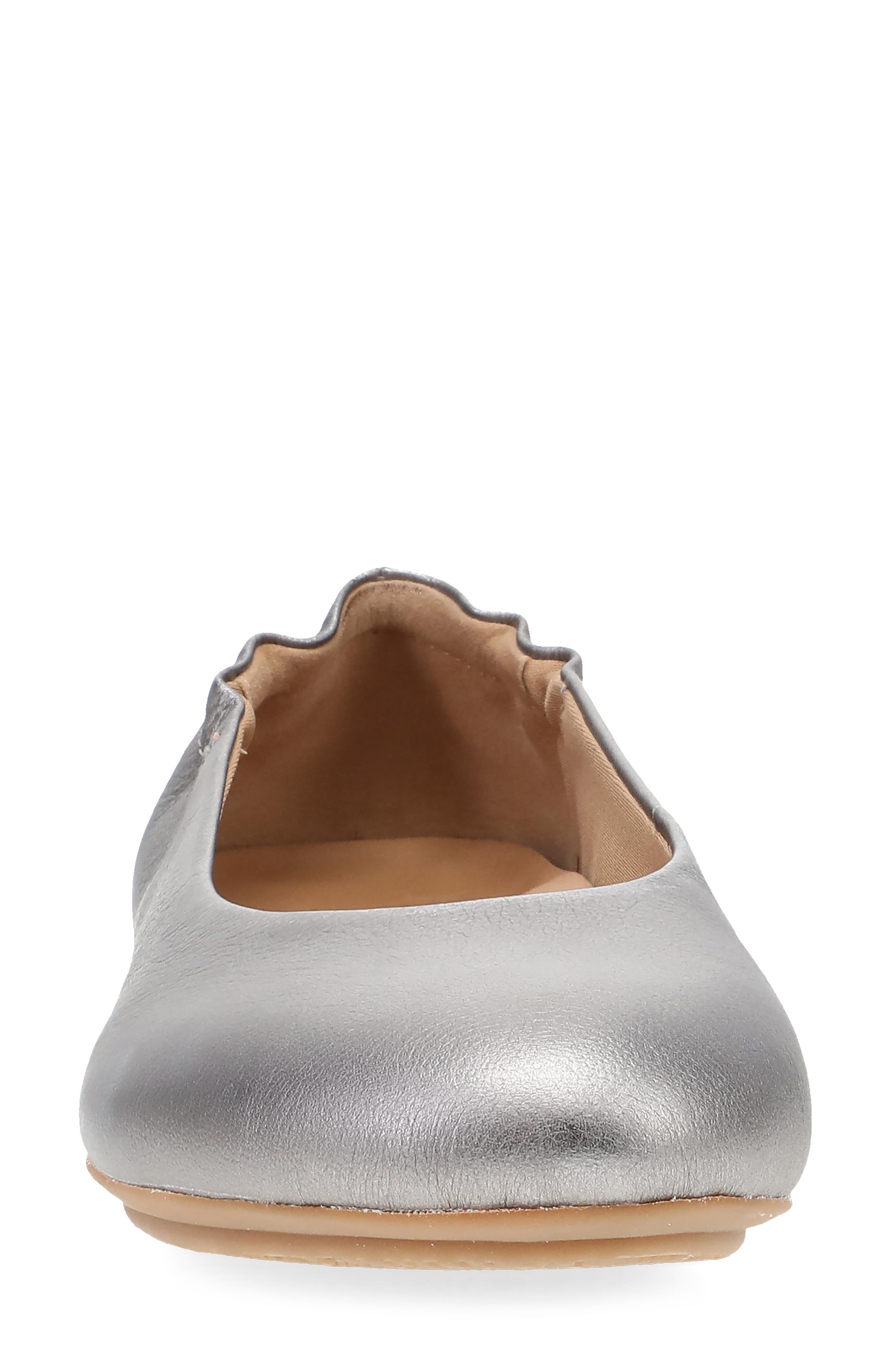 Dansko Mollie Ballet Flat, Alternate, color, Pewter Metallic