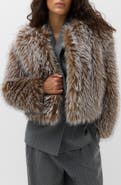 M&S Tipped Faux Fur Jacket