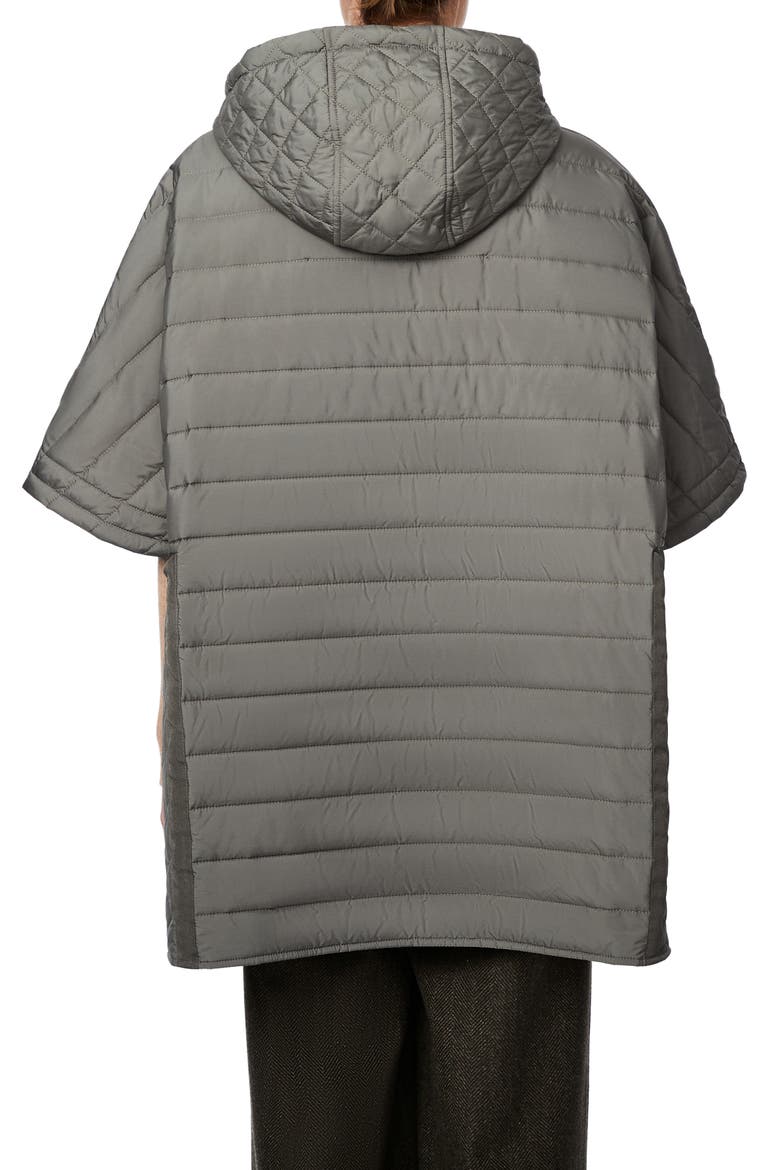 Quilted Poncho, Alternate, color, METROPOLITE
