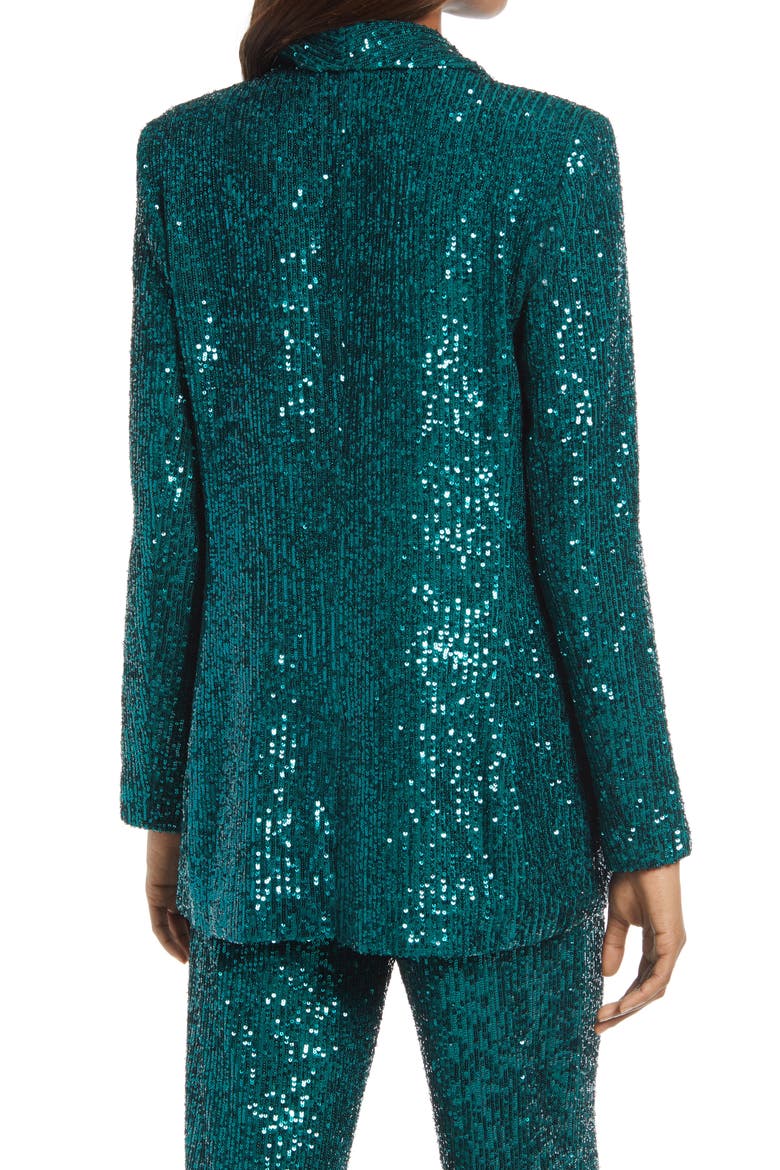 Sequin Jacket, Alternate, color, GREEN