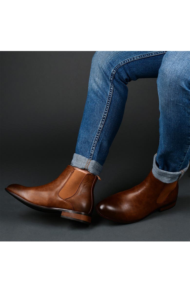 VANCE CO Landon Chelsea Boot - Wide Width, Alternate, color, Grey