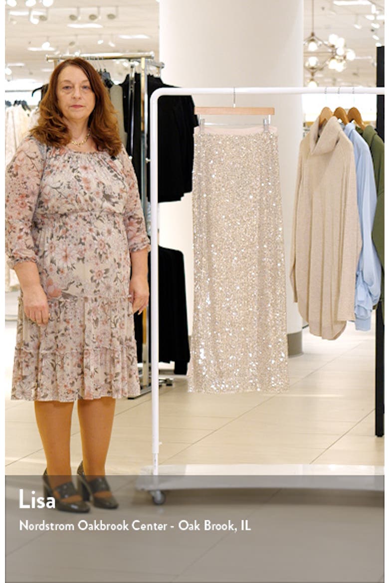 Sparkle Shine Sequin Maxi Skirt video