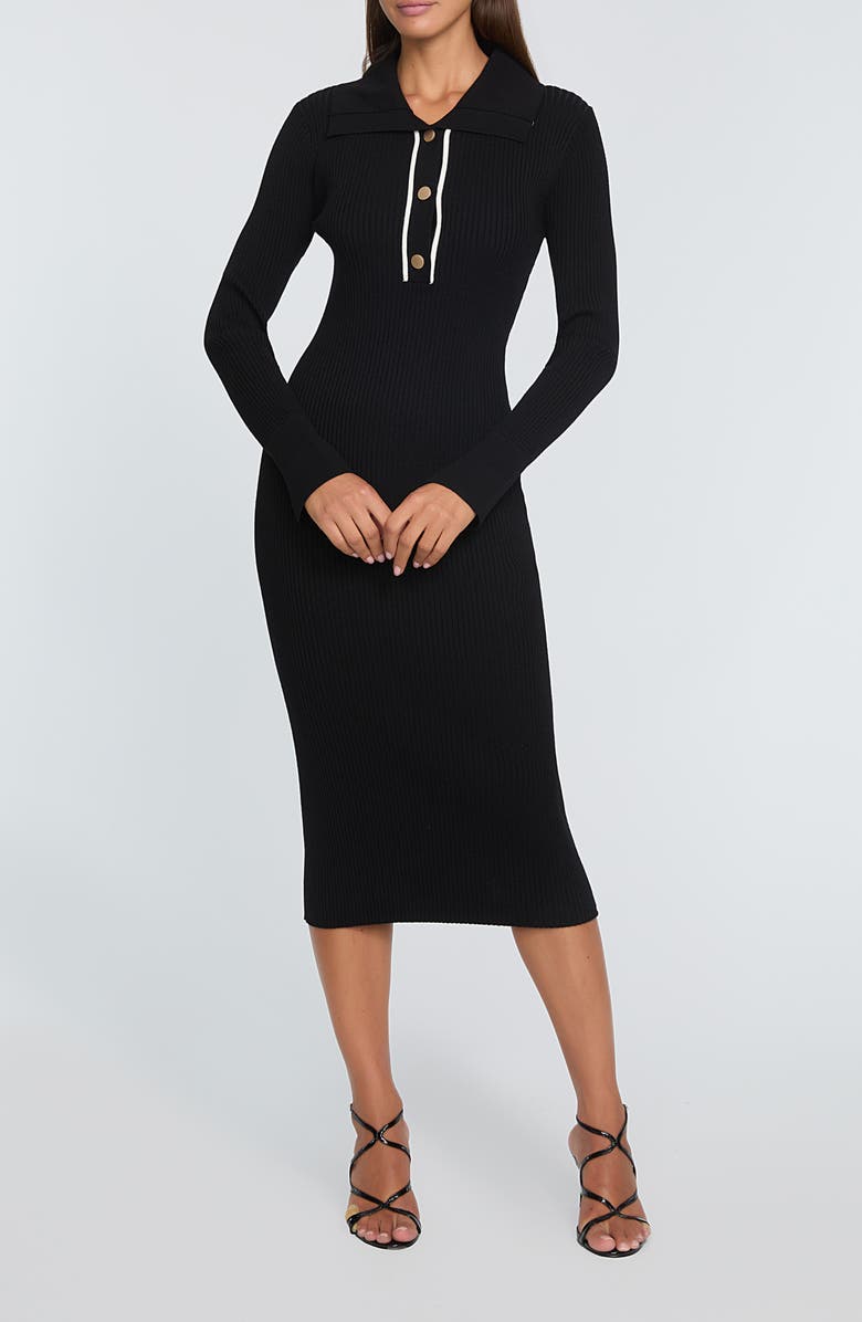 Elie Tahari Zadie Long Sleeve Body-Con Dress, Alternate, color,