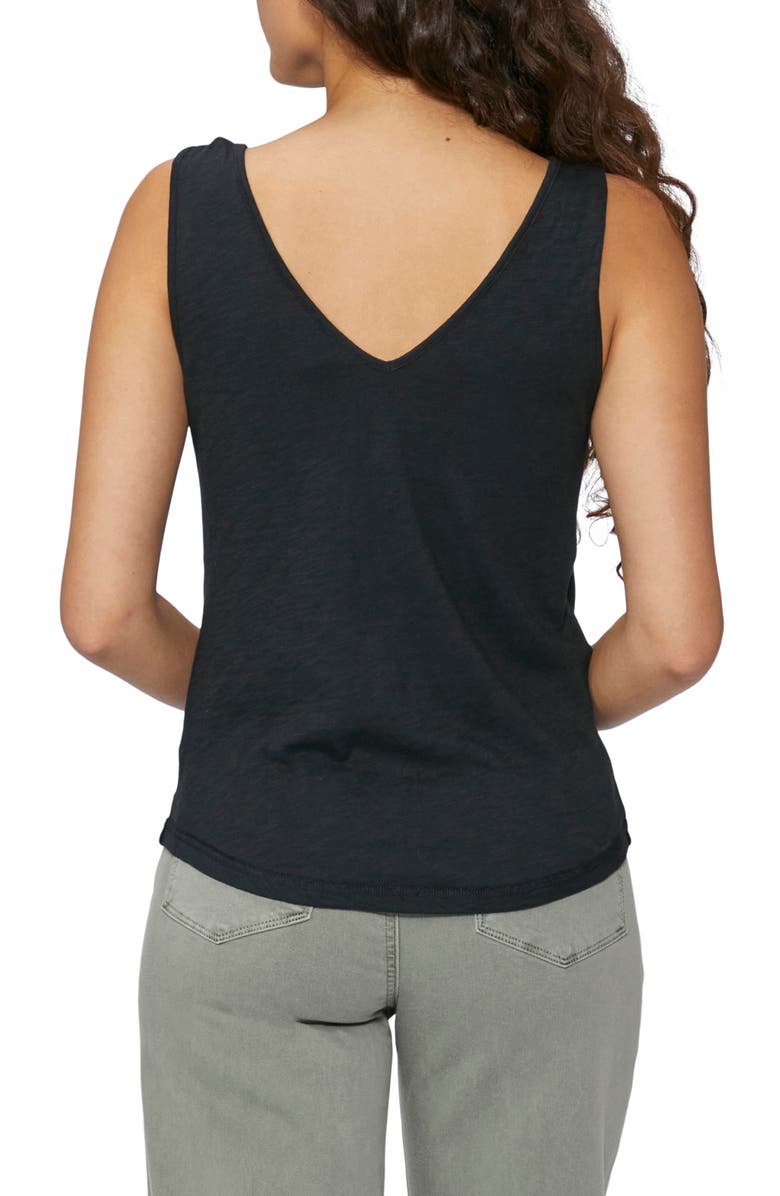 PAIGE Rylen Knot Shoulder Cotton Blend Tank, Alternate, color, 