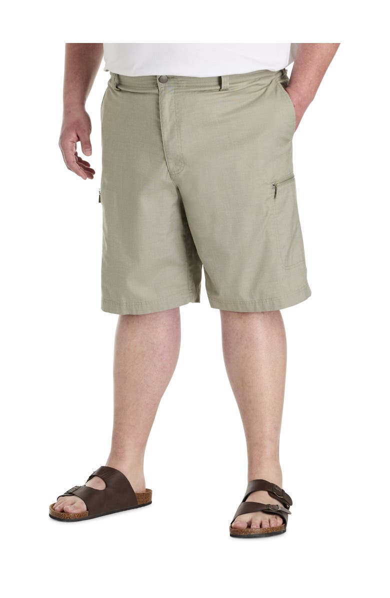 True Nation by DXL Big & Tall Everyday Hidden Cargo Shorts, Main, color, Four Leaf Clover