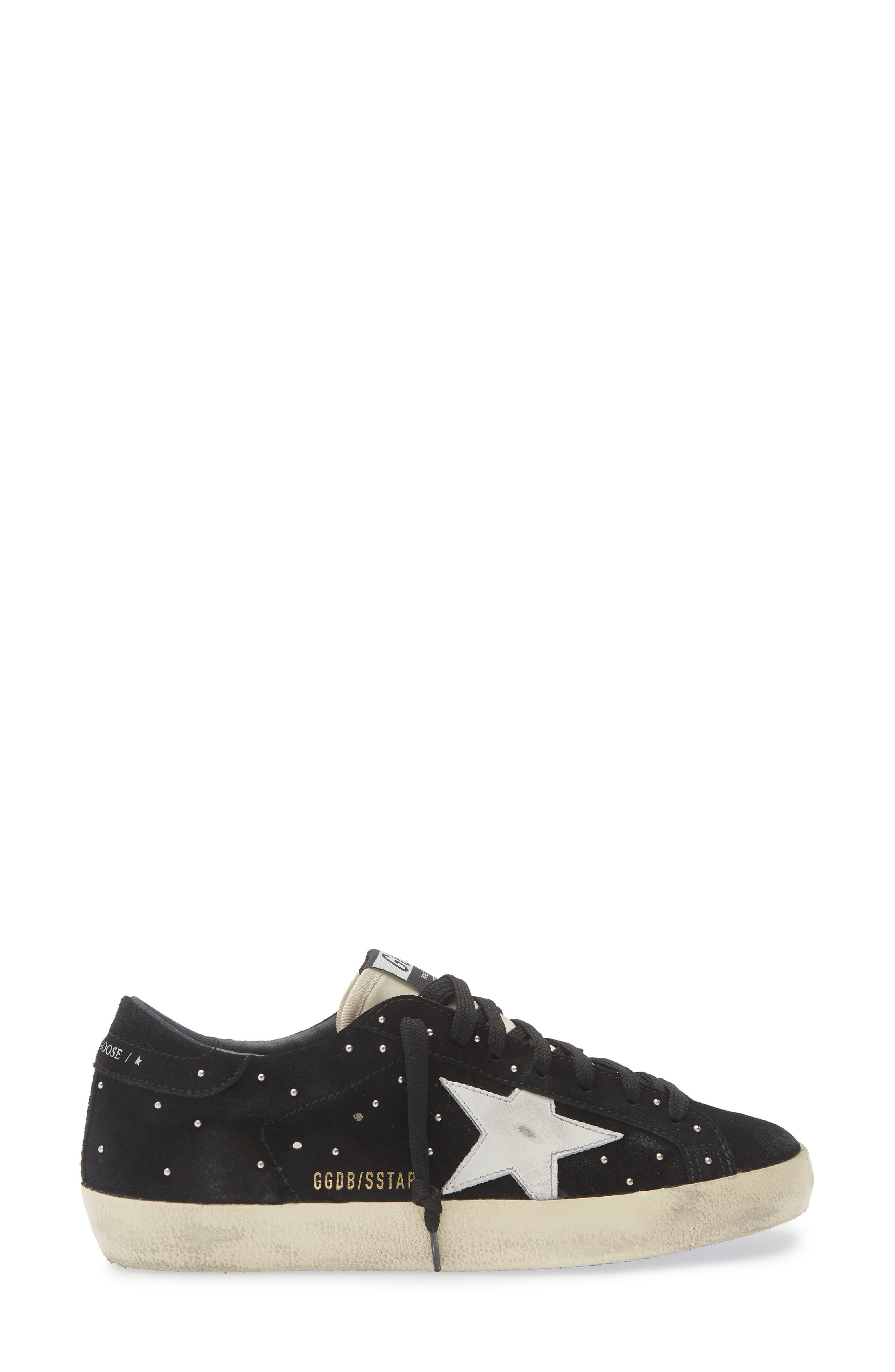 Golden Goose Super-Star Low Top Sneaker, Alternate, color, Black/White/Beige