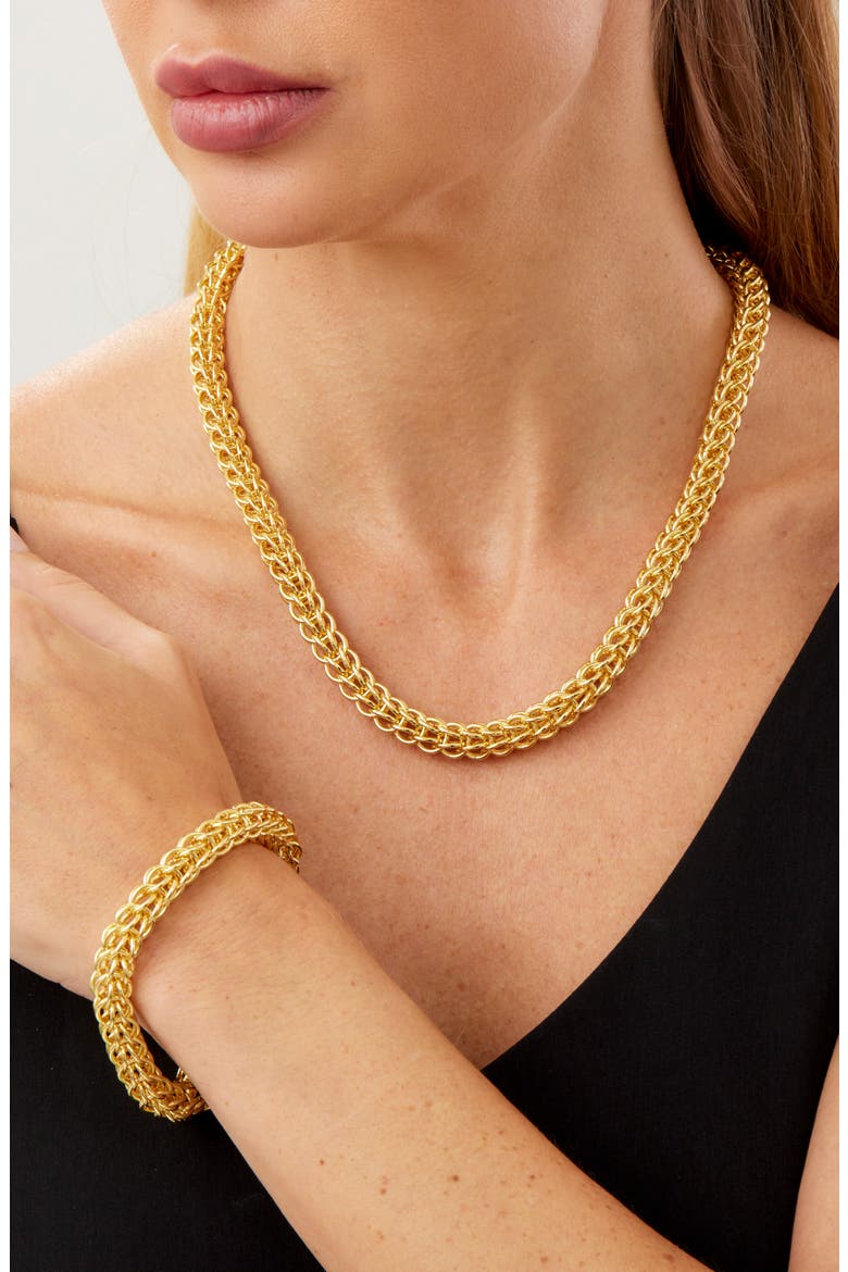 Woven Bracelet, Main, color, YELLOW