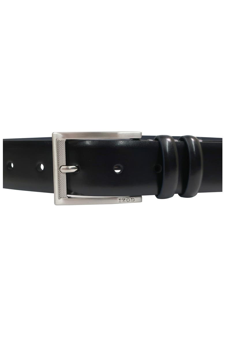 Mens Leather Dress Belt, Alternate, color, Black