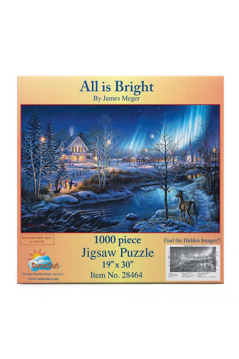 All is Bright 1000 piece Jigsaw Puzzle for Adults, Alternate, color, Multicolor
