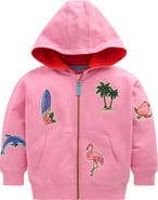 Mini Boden Kids' Badge Superstitch Hoodie