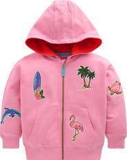 Mini Boden Kids' Badge Superstitch Hoodie