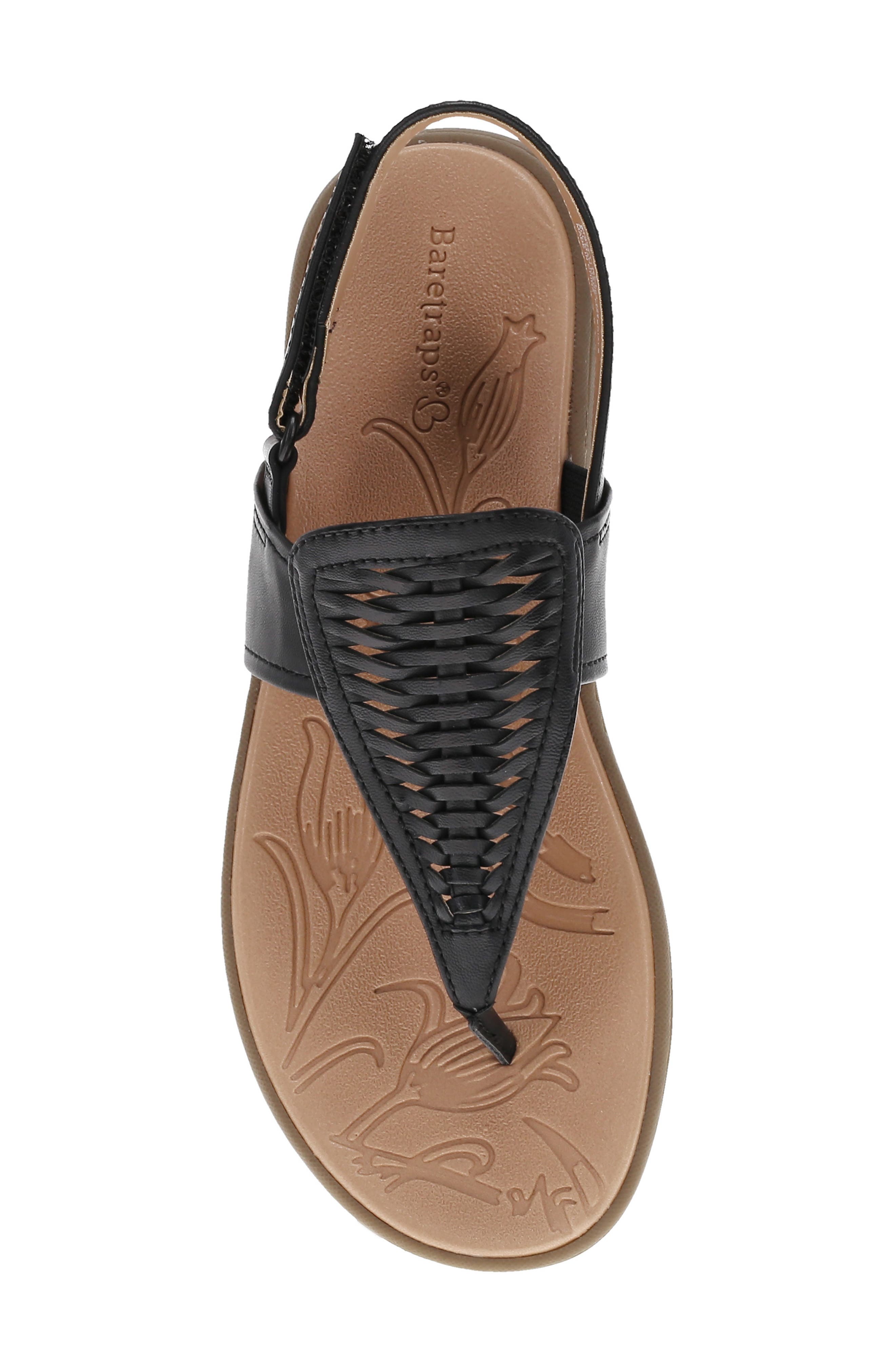 BARETRAPS Quincy T-Strap Sandal, Alternate, color, Black