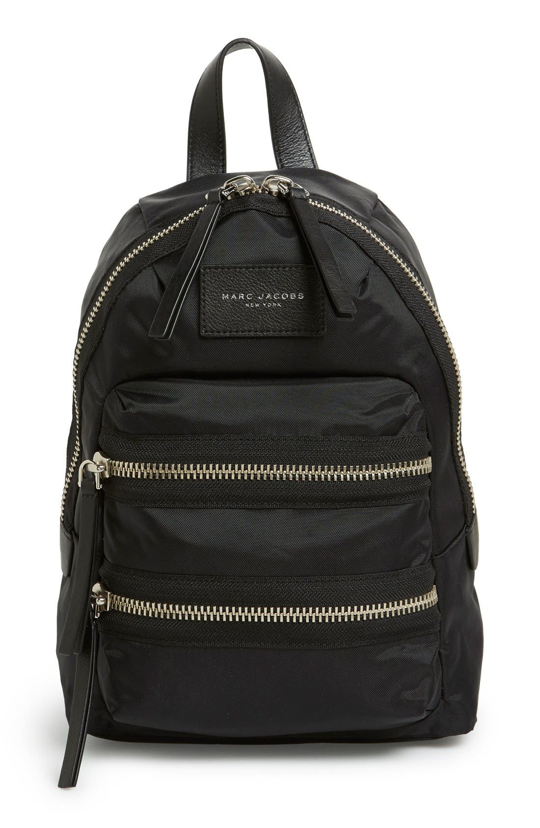 Marc Jacobs 'Mini Biker' Nylon Backpack, Main, color, 