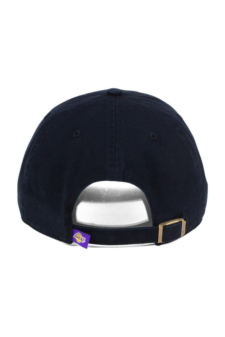 Los Angeles Lakers '47 Clean Up Hat - Black, Alternate, color, Black