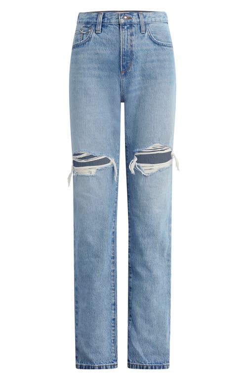 Favorite Daughter The Mikaela Ripped Low Rise Straight Leg Jeans