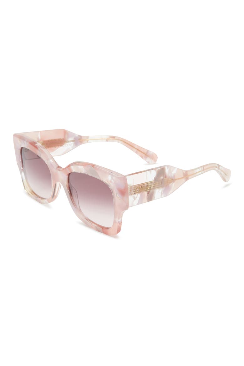 Square Sunglasses, Alternate, color, NUDE NUDE VIOLET