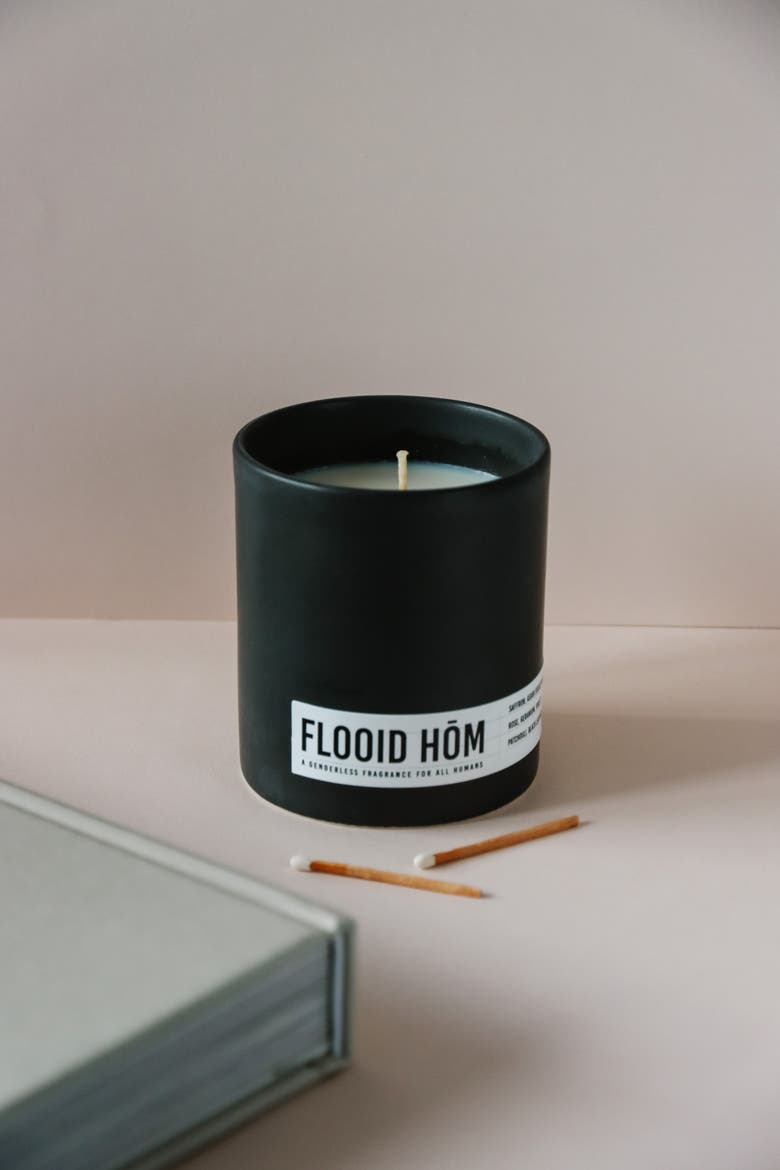 X Non Gender Specific Flooid Home Scented Candle, Alternate, color, Black