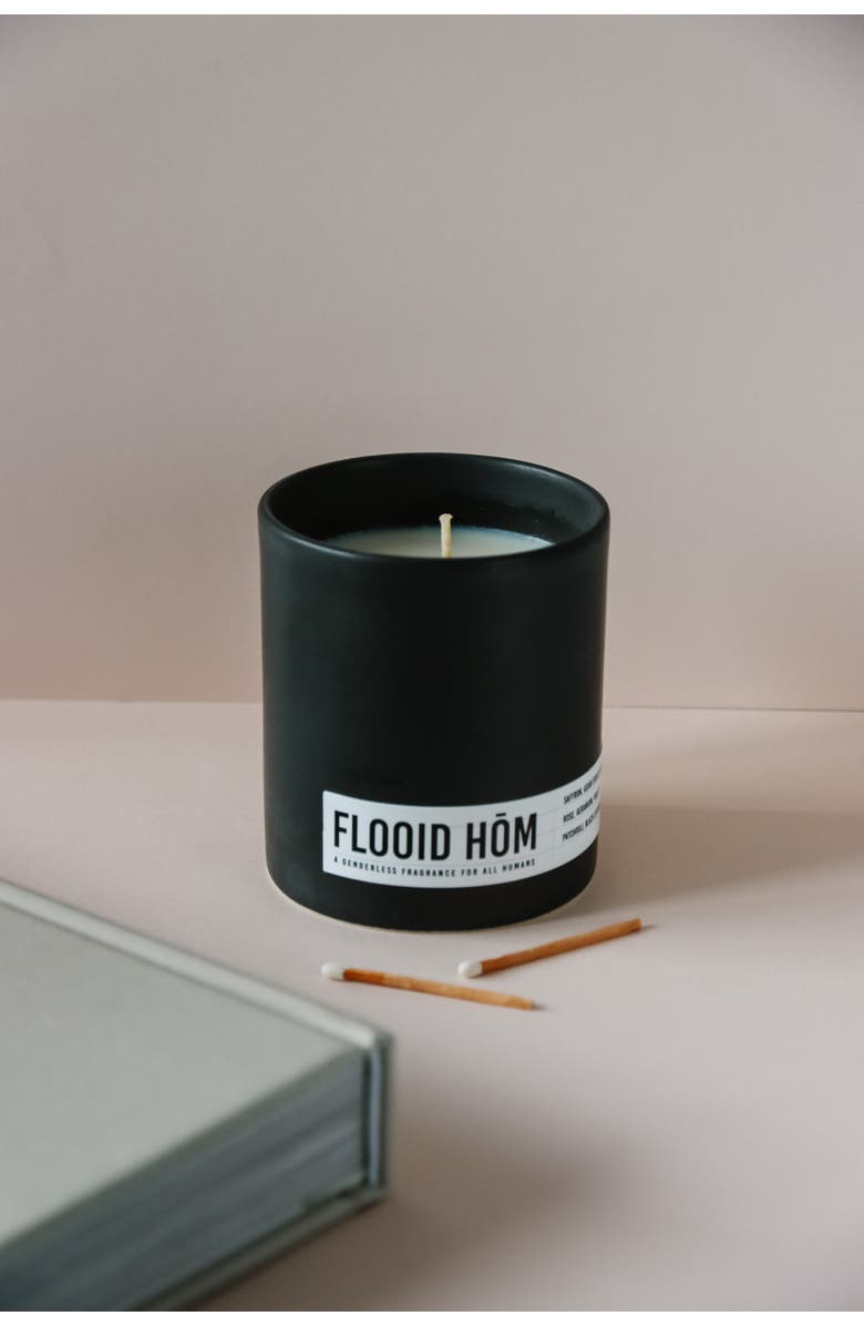 Aerangis X Non Gender Specific Flooid Home Scented Candle, Alternate, color, Black