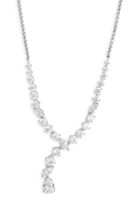 Cubic Zirconia Frontal Y-Necklace