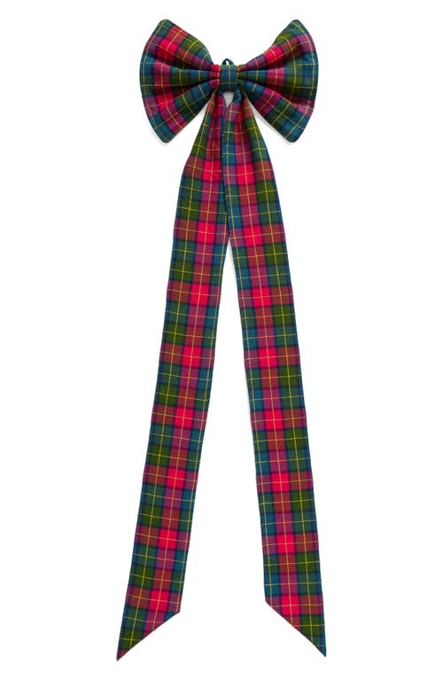 Heather Taylor Home Christmas Bow in Holly Plaid 