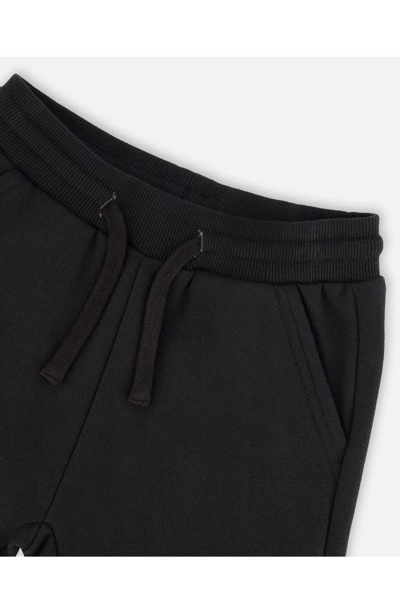 Deux par Deux Fleece Sweatpants with Pockets, Alternate, color, Black