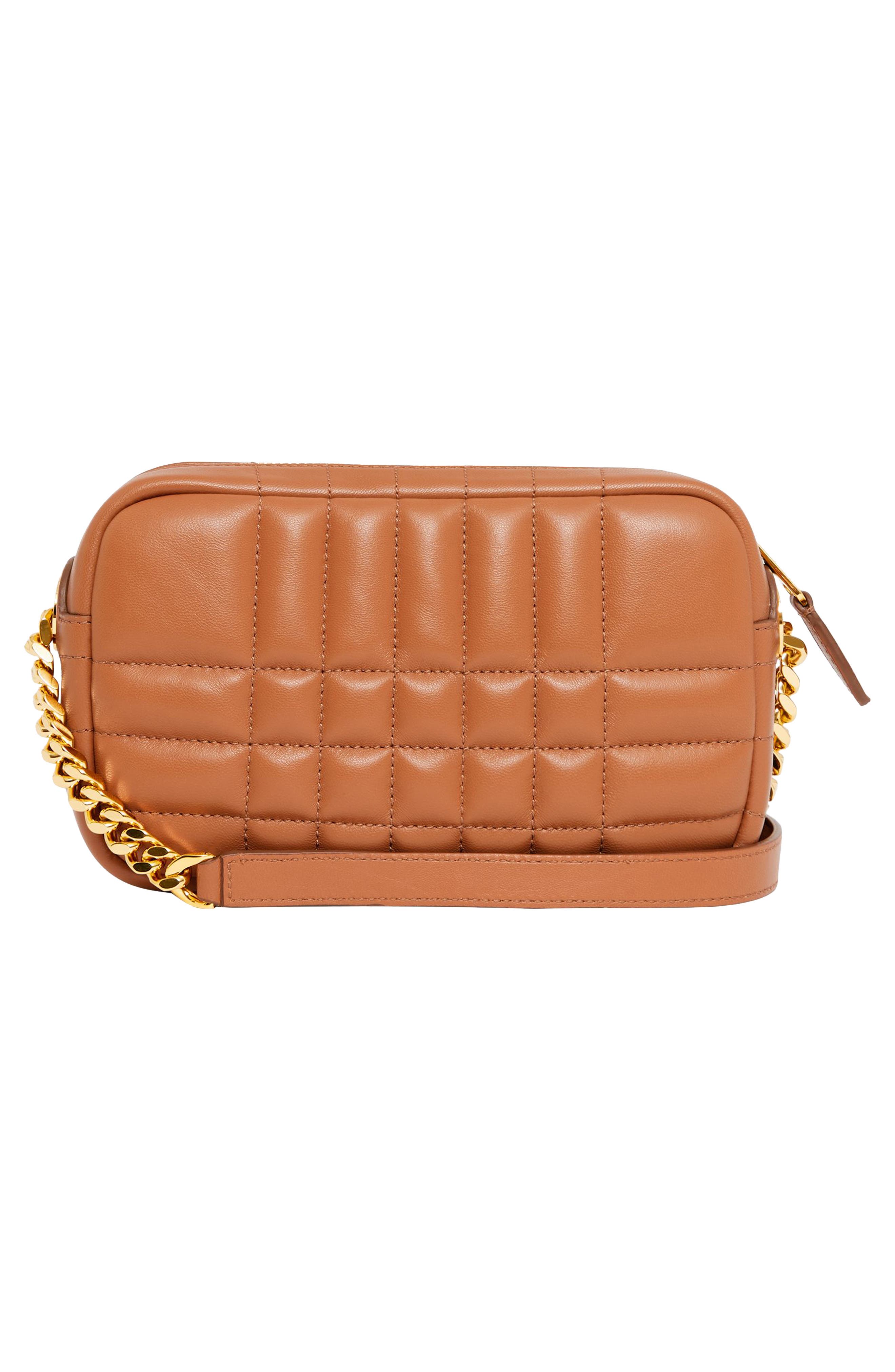 Burberry Mini Lola Check Quilted Leather Camera Crossbody Bag, Alternate, color, 