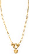 Eloise Jewelry Voyage Necklace Clip Chain with Heart Charm