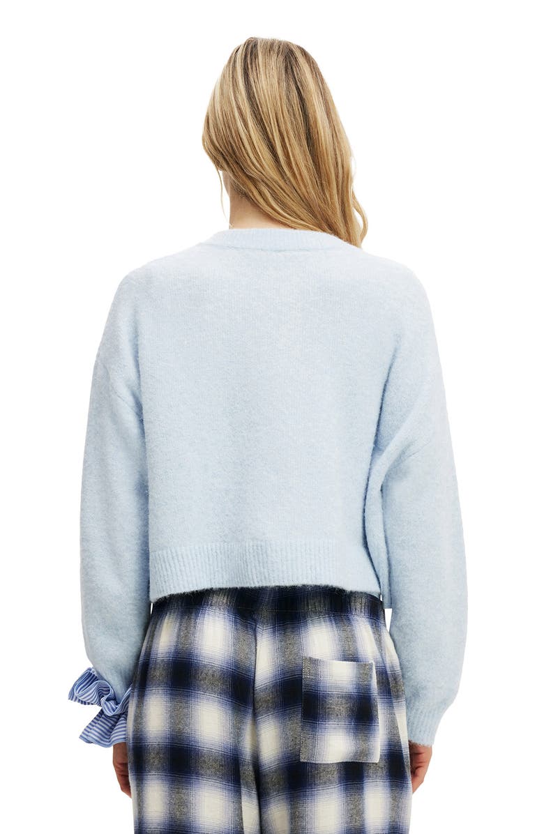 COTTON ON BODY Women
s Button Up Cardigan, Alternate, color, Ballad Blue Marle