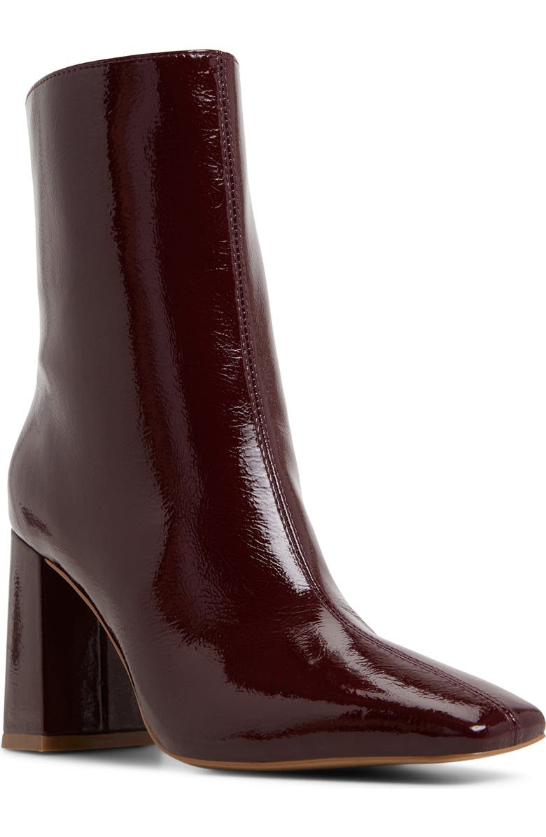 ALDO Vellamo Block Heel Bootie, Main, color, Bordo