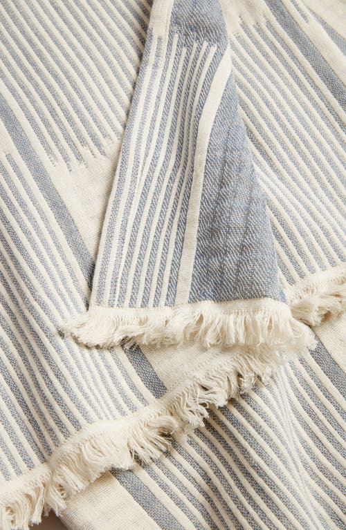 Nordstrom Checkered Cotton Throw Blanket In Blue Chip Multi
