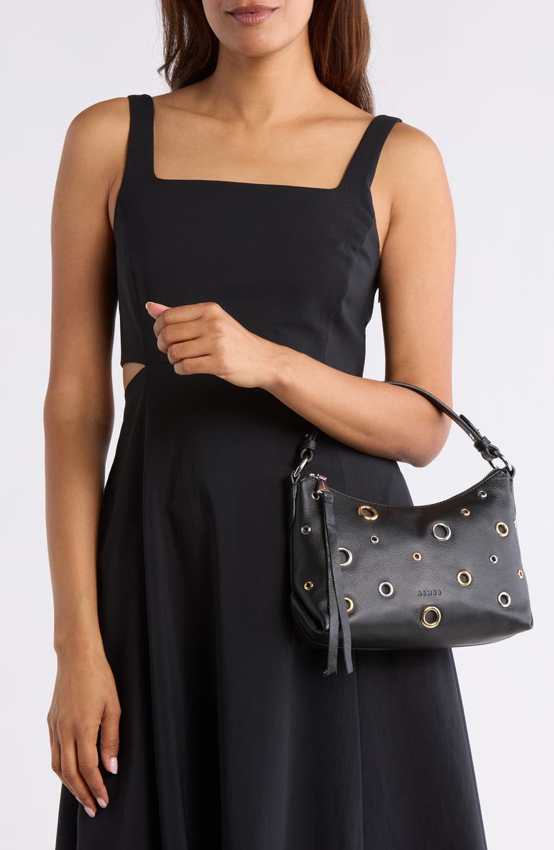 AIMEE City Beat Convertible Shoulder Bag, Alternate, color, Black W Grommets