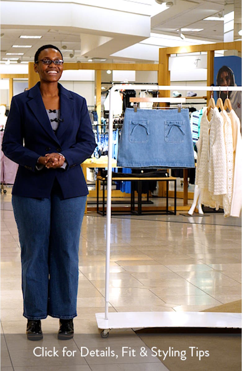 Dehlia Denim Miniskirt, sales video thumbnail