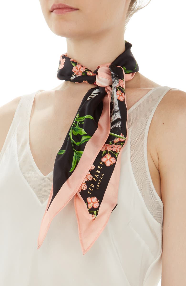 Ted Baker London Florence Diamond Silk Scarf, Main, color, 