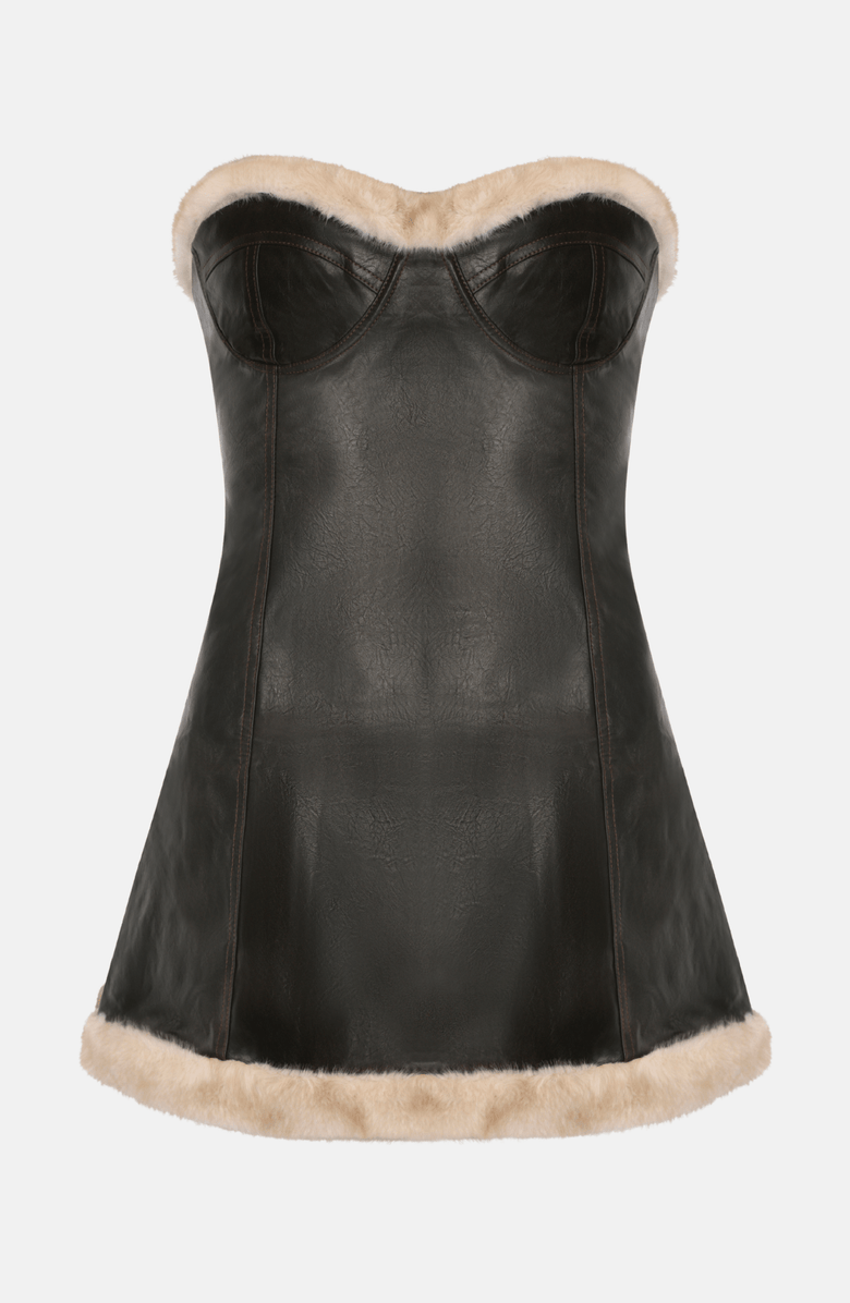 OW Collection KENDRA Mini Dress, Alternate, color, Distressed Black