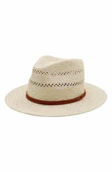 Bruno Magli Packable Vented Fedora Hat