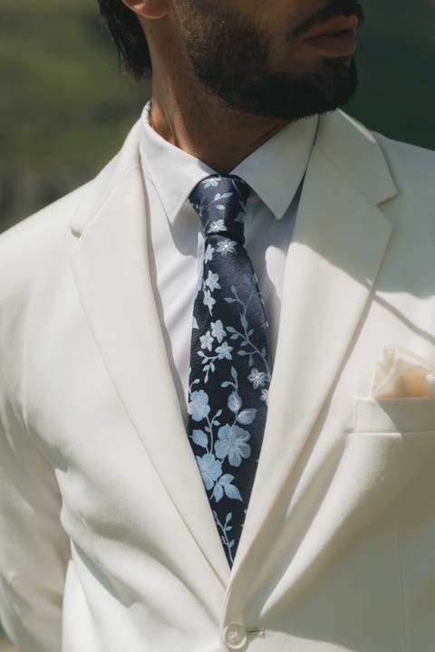 Silvio - Extra Long Silk Jacquard Tie for Men