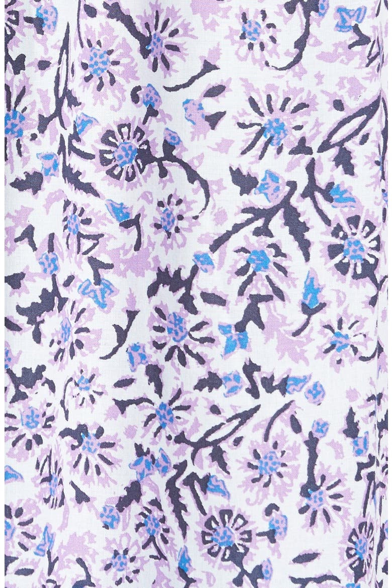 Border Print Peasant Top, Alternate, color, PURPLE MULTI