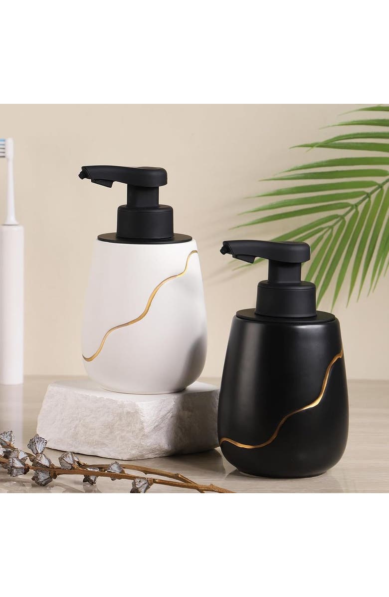 Bosilunlife Nordic Garden Automatic Liquid Soap Dispenser, Alternate, color, White