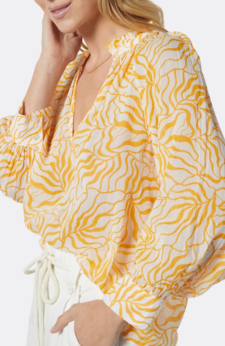 Joie Stow V-Neck Cotton Blouse, Alternate, color, 