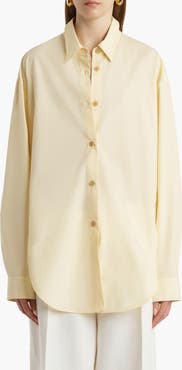 Khaite Organic Cotton Poplin Button-Up Shirt